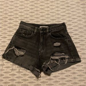 PacSun mom short black jean shorts